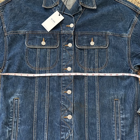Re/Done Denim Duster Jean Jacket Size S - Picture 7 of 10
